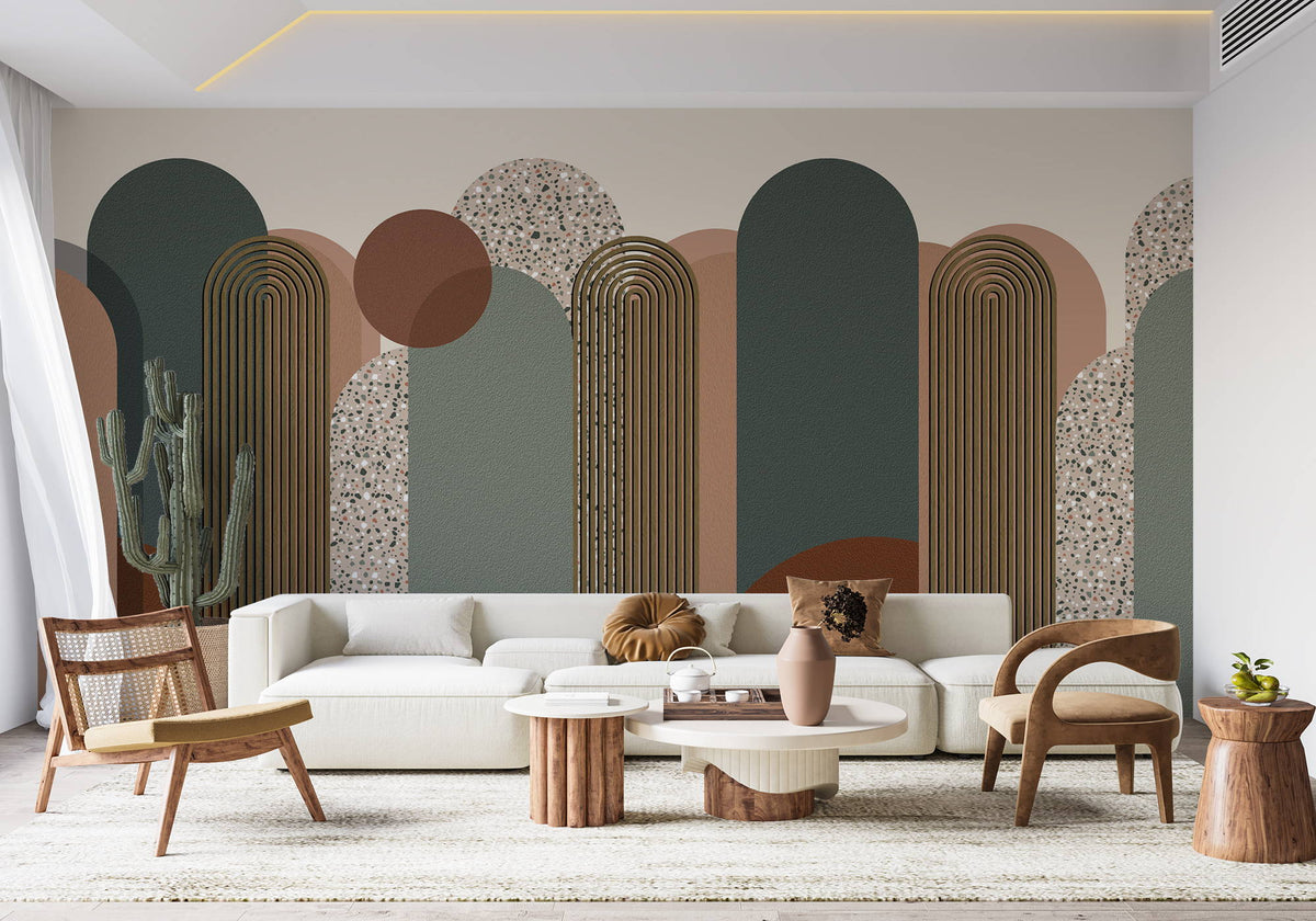 Papier peint salon : créer un intérieur de caractère en adoptant un ...