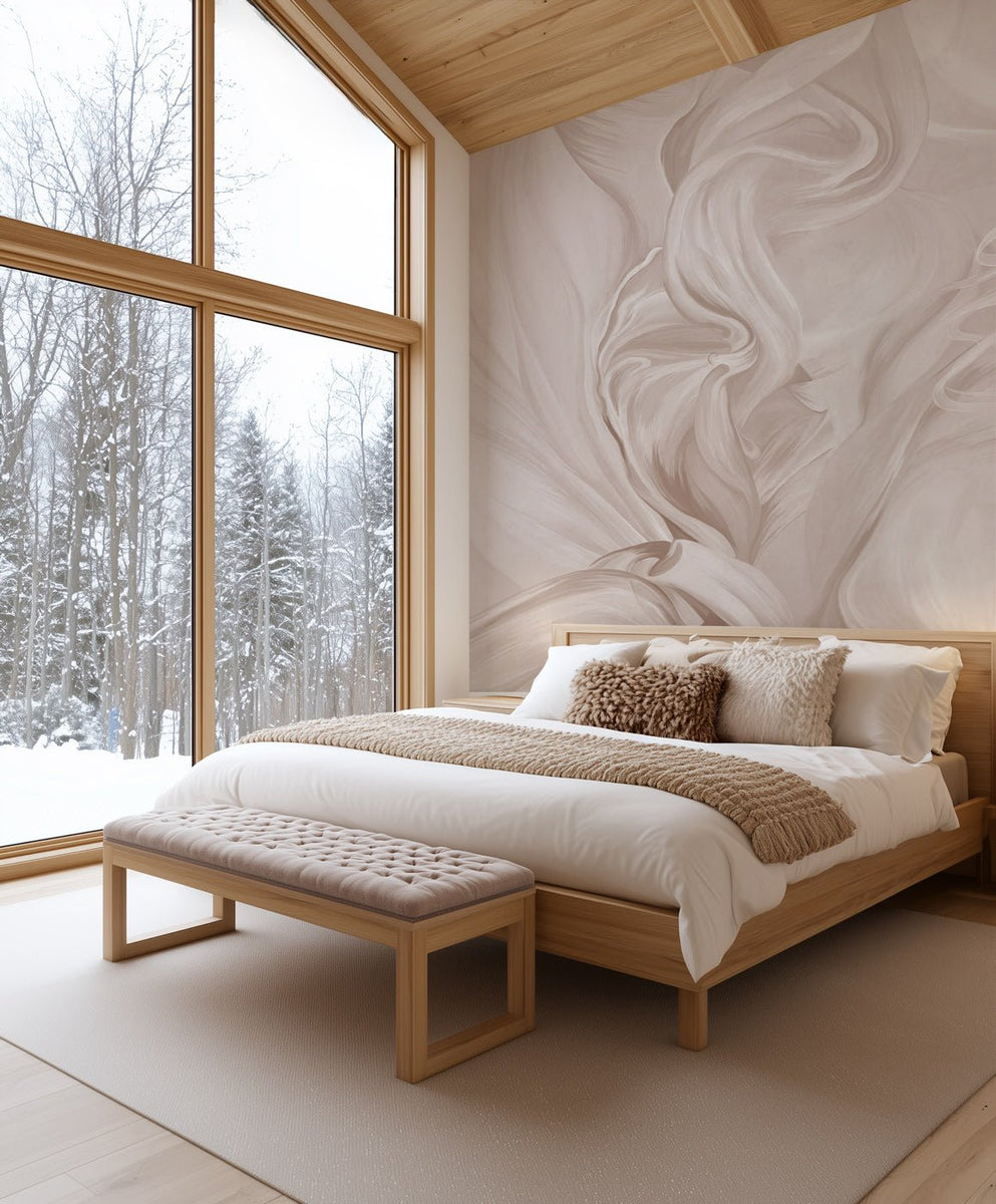 Papier peint mural motif flou élégance moderne pour intérieur raffiné