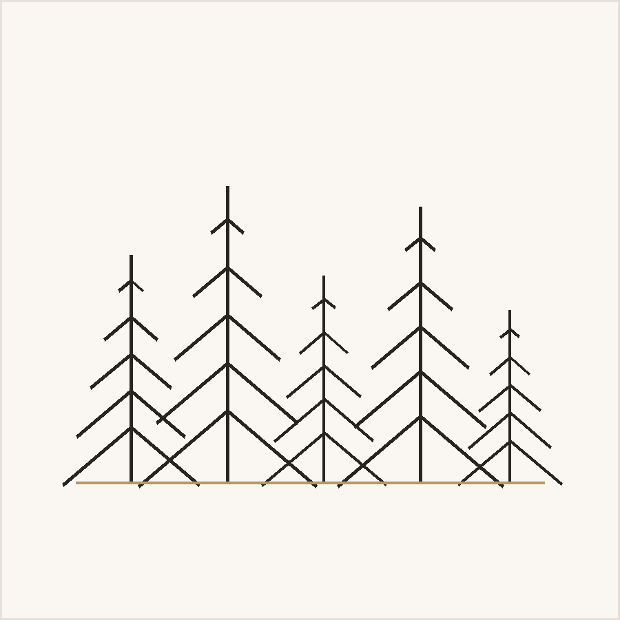 Papier peint panoramique forêt et paysage — MuralConcept