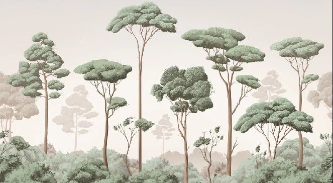 Papier peint brise légère pinède, XXL, tendance