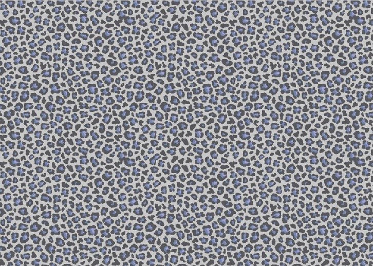 Papier peint motif léopard bleu, XXL, tendance