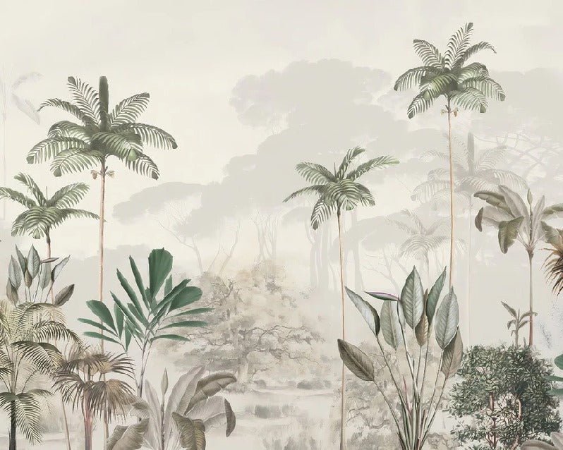 Papier peint panoramique jungle eden vert, XXL, tendance