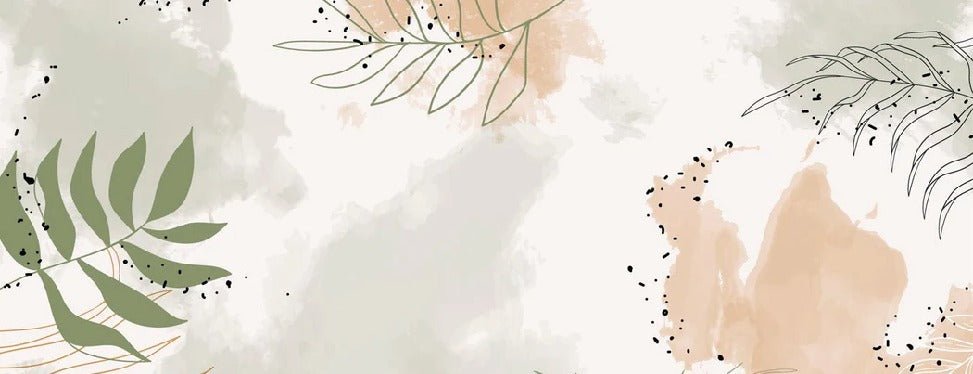 Papier peint panoramique aquarelle végétale, XXL, tendance