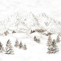 Papier peint montagne massif des Alpes, XXL, tendance