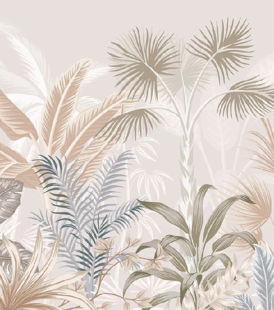 Papier peint salle de bain jungle terracotta, XXL, tendance