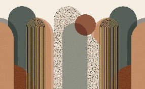 Papier peint Art déco graphique tendance, XXL, tendance