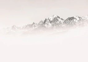 Papier peint matin brumeux Mont Blanc
