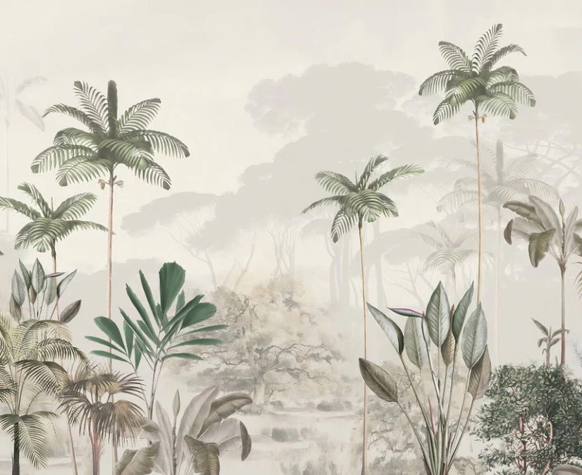 Papier peint panoramique jungle eden vert, XXL, tendance