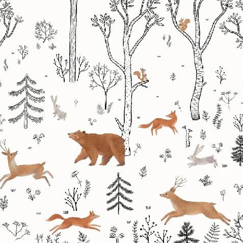 Papier peint enfant esprit de la forêt, XXL, tendance