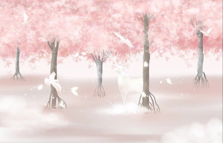 Papier peint doux rêves dans la fôret, XXL, tendance