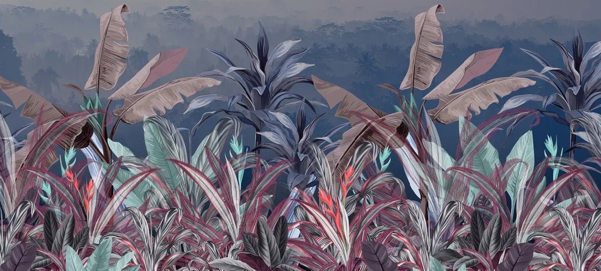 Papier peint panoramique éclat botanique, XXL, tendance