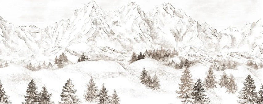 Papier peint montagne massif des Alpes, XXL, tendance