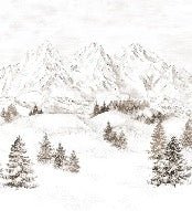 Papier peint montagne massif des Alpes, XXL, tendance