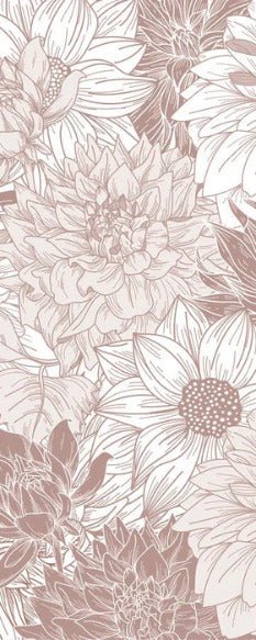 Papier peint fleur Dahlia