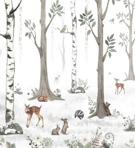 Papier peint animaux printemps forêt