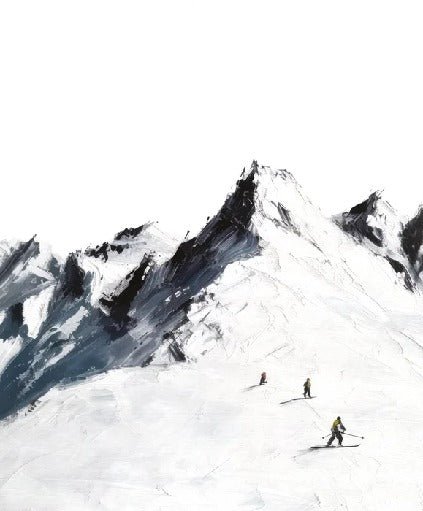 Papier peint ski alpinisme en montagne, XXL, tendance