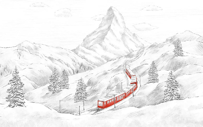 Papier peint panoramique Mont Cervin, XXL, tendance