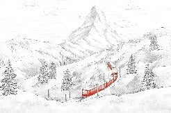 Papier peint panoramique Mont Cervin, XXL, tendance