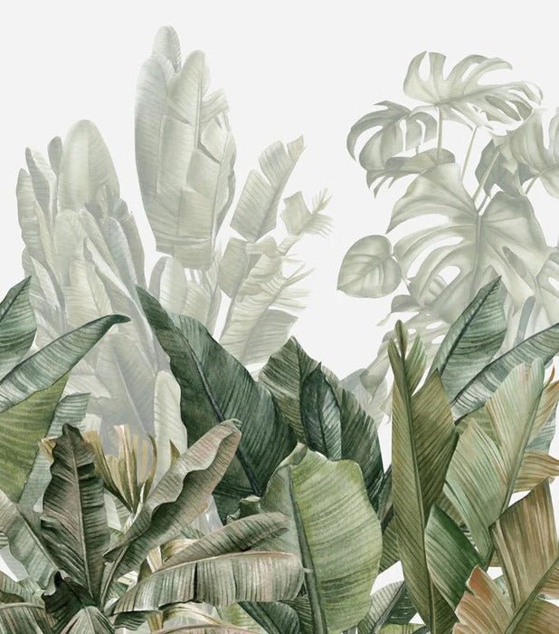 Papier peint panoramique bananier vert, XXL, tendance