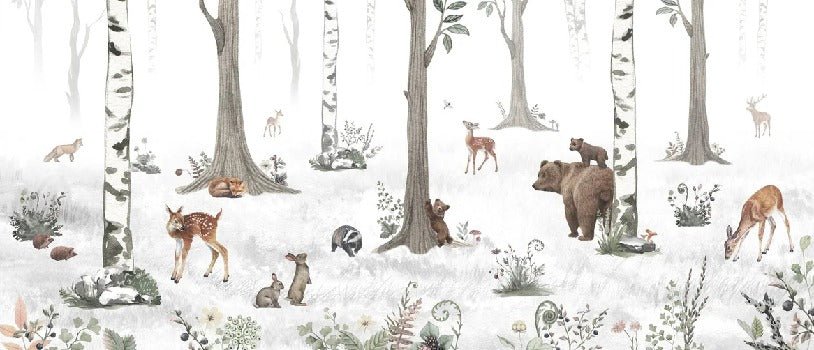 Papier peint animaux printemps forêt