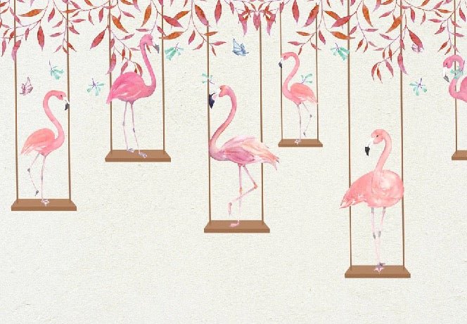 Papier peint Flamingo