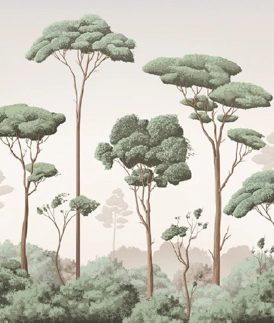 Papier peint brise légère pinède, XXL, tendance