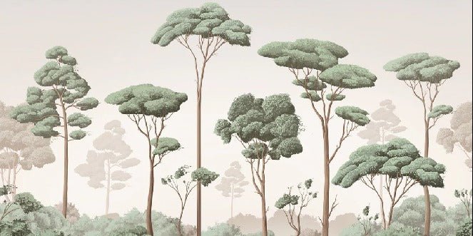 Papier peint brise légère pinède, XXL, tendance