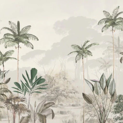 Papier peint panoramique jungle eden vert, XXL, tendance