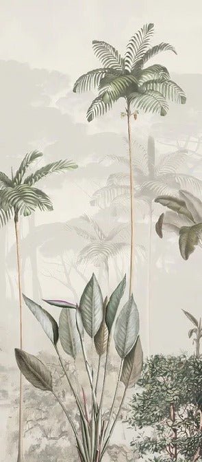 Papier peint panoramique jungle eden vert, XXL, tendance