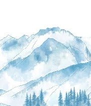 Papier peint montagne chaine des Aravis céleste, XXL, tendance