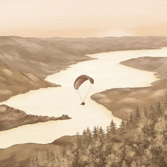 Papier peint col de la Forclaz sépia light, XXL, tendance