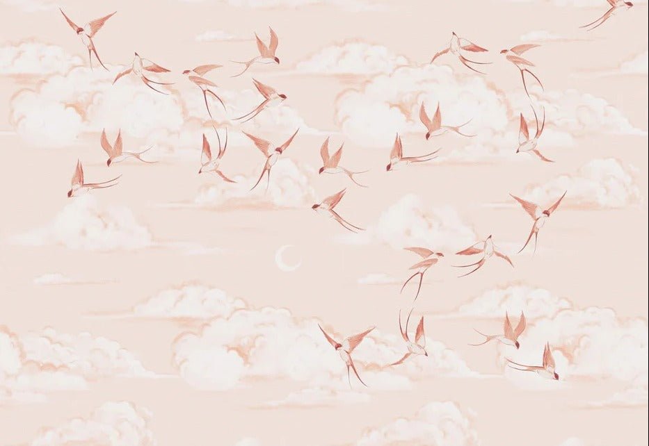 Papier peint chambre enfant poétique terracotta, XXL, tendance