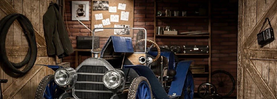 Papier peint restaurant voiture collection bleu, XXL, tendance