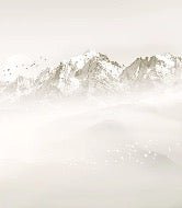 Papier peint salle de bain matin brumeux Mont Blanc, XXL, tendance