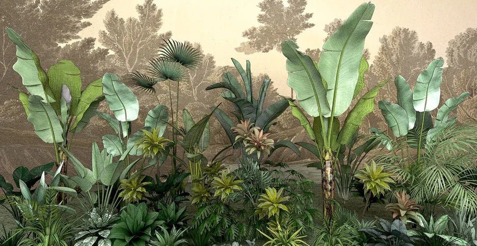 Papier peint salle de bain Jungle tendance indonésia, XXL, tendance