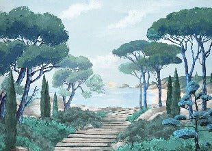 Papier peint balade dans les calanques, XXL, tendance