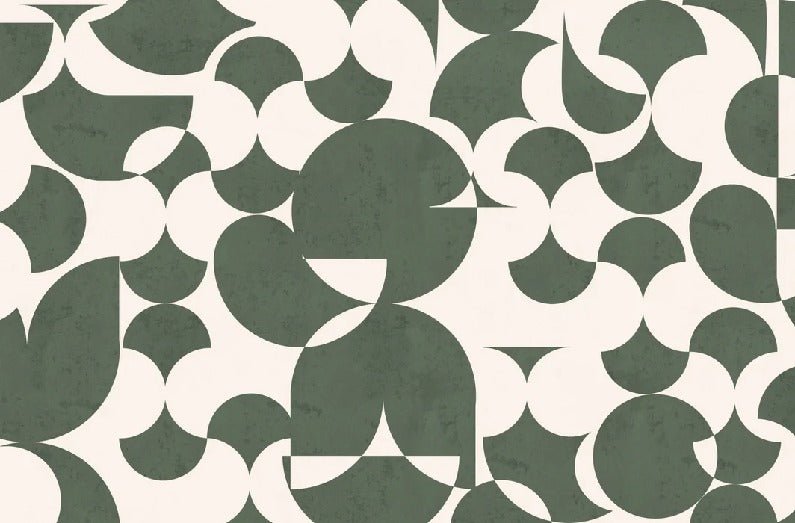 Papier peint restaurant rétro forme graphique, XXL, tendance