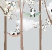Papier peint chambre enfant panda, XXL, tendance