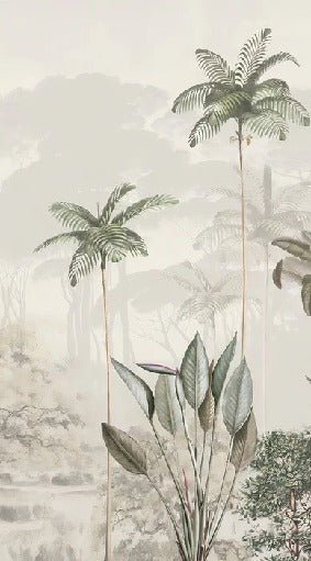 Papier peint panoramique jungle eden vert, XXL, tendance