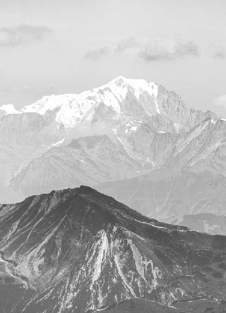 Papier peint salle de bain montagne ciel des aravis, XXL, tendance