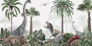 Papier peint parade des dinosaures, XXL, tendance