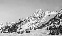 Papier peint panoramique chalet alpage, XXL, tendance