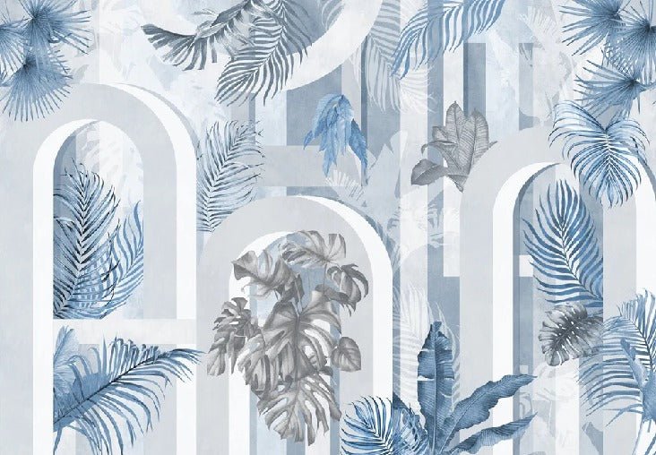 Papier peint tendance arche bleu, XXL, tendance