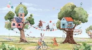 Papier peint bébé animaux fanfare, XXL, tendance