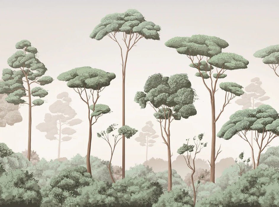 Papier peint brise légère pinède, XXL, tendance