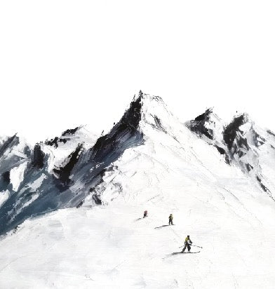 Papier peint ski alpinisme en montagne, XXL, tendance