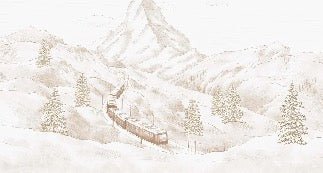 Papier peint panoramique Mont Cervin sépia, XXL, tendance