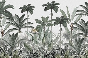 Papier peint panoramique jungle tree, XXL, tendance