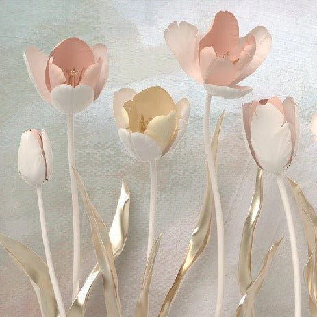 Papier peint panoramique Tulipes 3D, XXL, tendance