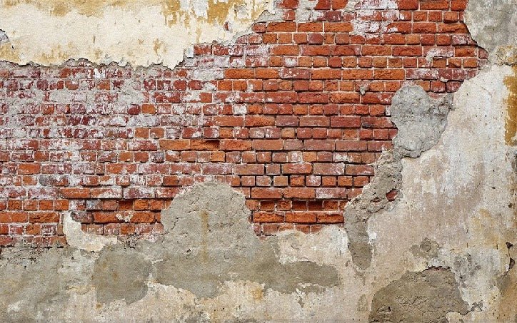 Papier peint bistrot brique cassée, XXL, tendance